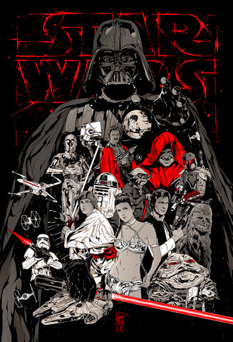 Star Wars Trilogy alternative poster art