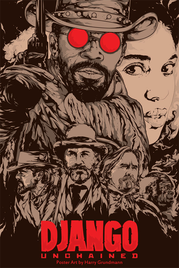 django unchained alternative movie poster art