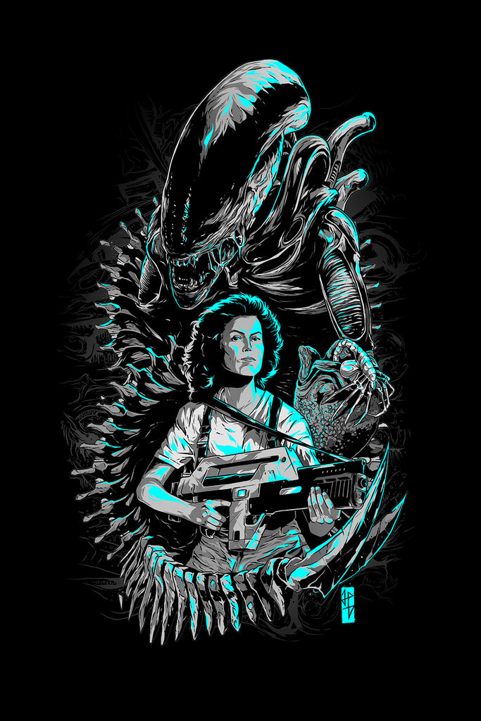 Alien Black Mother Ripley poster art